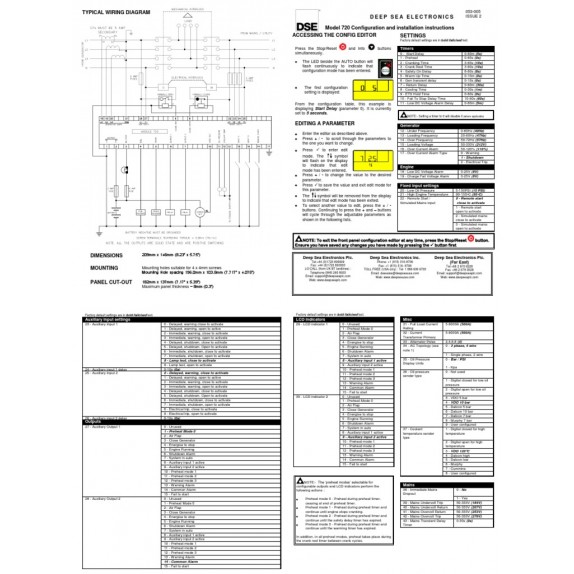 Panou Display generator  Universal 